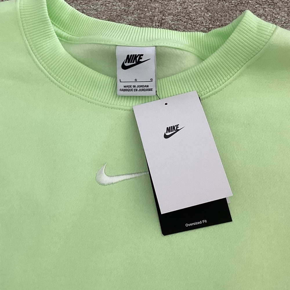 Nike Neon Green Crewneck Sweatshirt - Picture 3 of 6